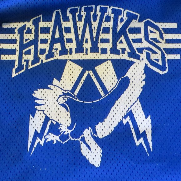 Dakka Two Hockey Jerseys Hawks One Game Or Practice Worn Blue White XL XXL - Picture 7 of 16